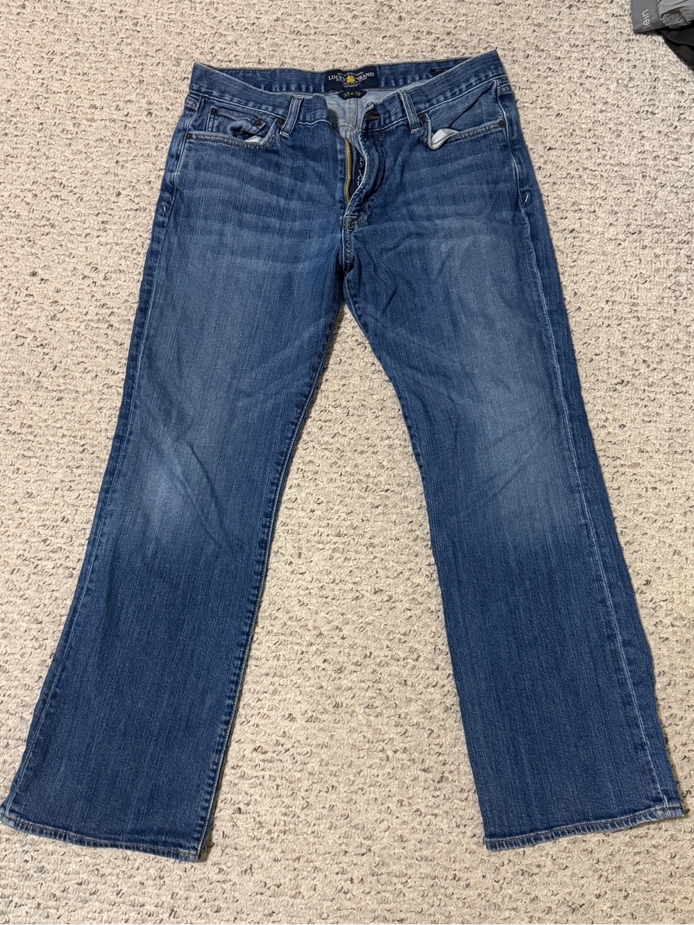 Lucky Brand Mens 367 Vintage Boot Jeans Size 33x30 Medium Wash Stretch Denim